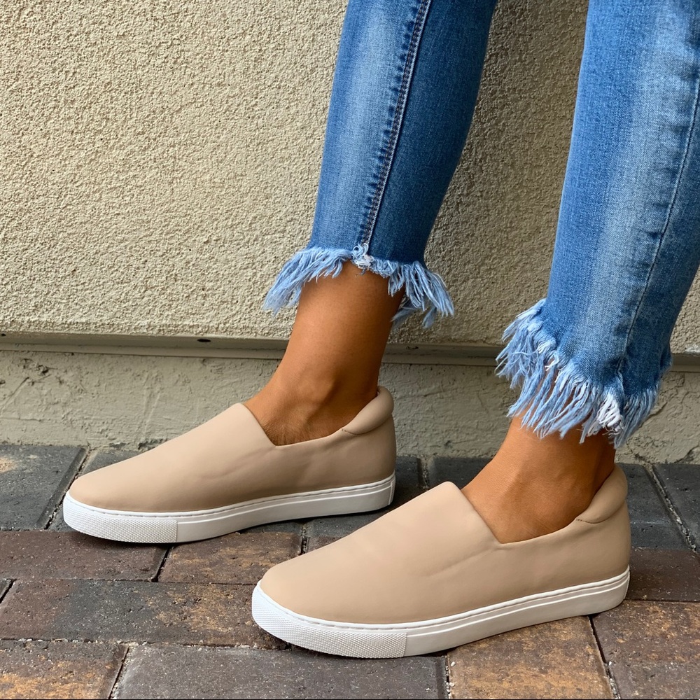 Distressed Lightweight Canvas Slip-On Sneakers - Picture 5 of 7